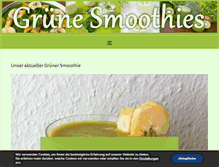 Tablet Screenshot of gruene-smoothies.com